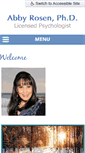 Mobile Screenshot of abbyrosenphd.com
